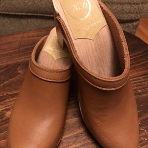 No. 6 Old School Clogs 36 6.5 7 Sven Brown Carmel